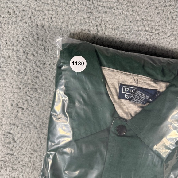 Vintage Polo Ralph Lauren Jacket Size XL Collegiate Spellout Logo Coaches 90s - Picture 9 of 9